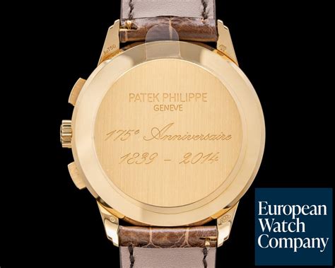 patek philippe watch commemorative 5975j-001|Patek Philippe Chronograph Anniversary 175th 5975J.